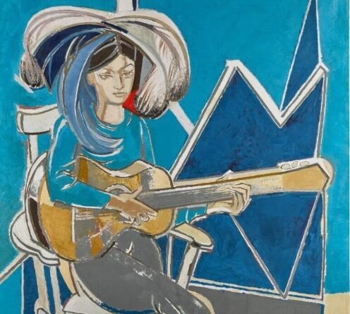 Françoise Gilot, Paloma à la guitare, 1965